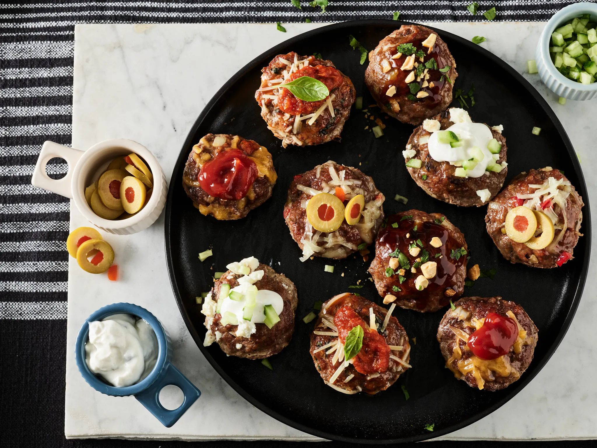 Five-Way Mini Meatloaves